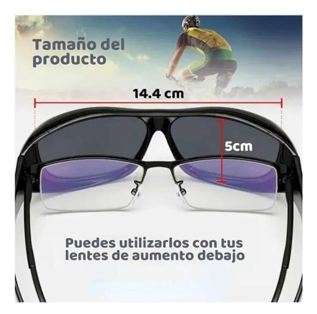 Pack Gafas HD Visión Para Conducción Sol y Noche Unisex