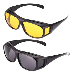 Pack Gafas HD Visión Para Conducción Sol y Noche Unisex